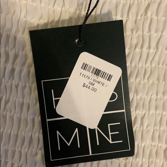 Trendy white smocked top with puffy sheer sleeves - Picture 3 of 5